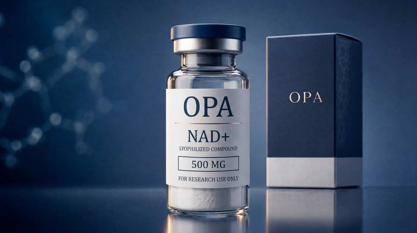 Opa Peptides NAD+ 500 mg research vial